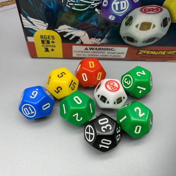 Go LOng! Football Dice Game Travel Edition Zobmondo 2012 Family Fun - Picture 7 of 11